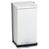 DETECTO® Step-On Waste Receptacle, 8 Gal, White