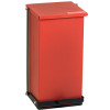 DETECTO® Step-On Waste Receptacle, 8 Gal, Red