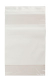 Economy Bags, 4" x 6", Zipper w/Writing Block (100/Pkg)