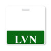 LVN Badge Buddy w/Green Border, Horizontal