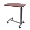 Plastic Overbed Table, Cherry