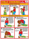 Child Choking Chart, Laminated 18" x 24"