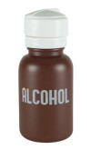 Brown Liquid Dispenser, Labeled Alcohol, 8 Oz.