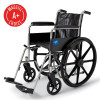Wheelchair, 18" Seat, Full Length Fixed Arm, Fixed Footrest