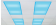 Fluorescent Light Filters, Blue, 2" x 4", 4 per pack