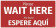 "Wait Here" Floor Decal Sign in English/Spanish