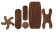 Tru-Colour® Assorted Bandages, Dark Brown-Black, 30/pack