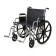 Wheelchair, 24" Seat, Padded Desk Arms/Swing-Away Footrests