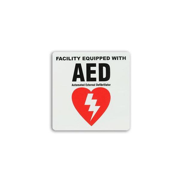 AED Facility Equipped Sticker