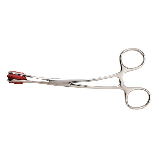 3-Piece Young Tongue Forceps Set - Surgical OB/Gynecology Tool With Rubber Tips