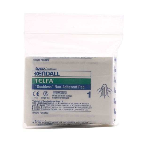 Kendall Sterile 2" x 3" Telfa Pads, 10/Box