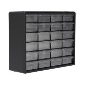Plastic Storage Cabinet, 24 Drawer