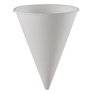 Economy 4 Oz Paper Cone Cups, 200/Tube