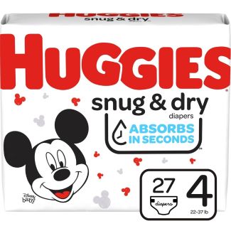 Huggies® Snug & Dry Diapers, Size 4, 30/Pack