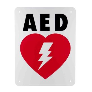 Flat AED Sign, 9" x 11.5"
