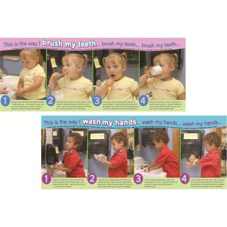 Wash Hands/Brush Teeth Poster Set