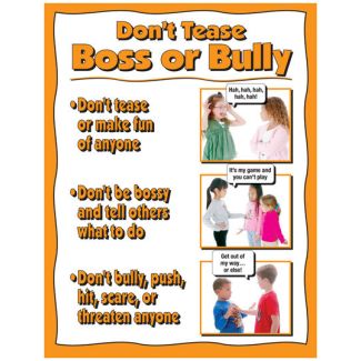 Don't Tease, Boss or Bully Poster