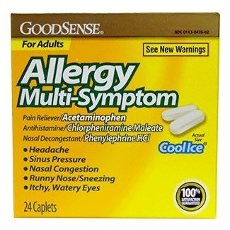 Allergy Multi-Symptom Caplets, 24/Box