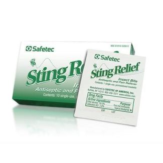 Sting Relief Towelettes 10/Box