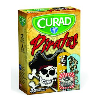 Curad Pirates Assorted Bandages, 20/Box