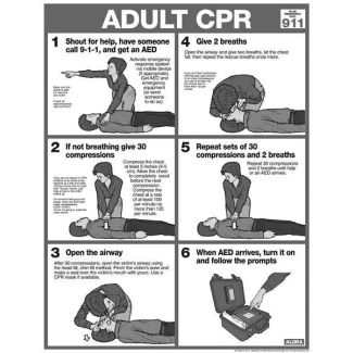 Adult CPR Tearpad, 50 Sheets