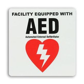 AED Facility Equipped Sticker