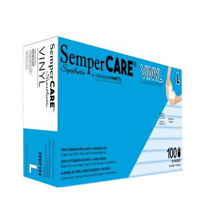 Large Vinyl Gloves, 100/Box, 10 Boxes/Case
