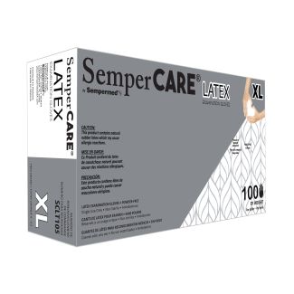 X-Large Latex Gloves, 100/Box, 10 Boxes/Case