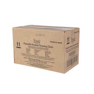 Hygea Flushable Wipes 48/Pack, 12 Packs/Case
