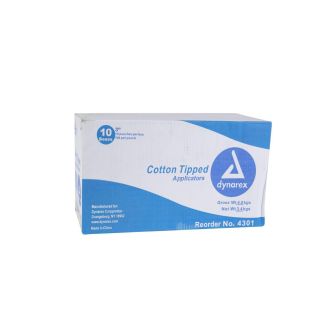 3" Economy Cotton-Tipped Applicators, 100/Bag, 100 Bags/Cs