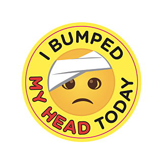 "I Bumped My Head" Stickers, 500 per roll