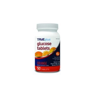 TRUEplus® Glucose Tablets, Orange Flavor, 50 Ct.