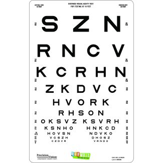 Eyewalls Peel & Stick Proportional Spaced Letters Chart