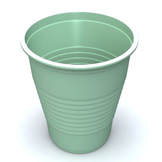 Economy Mint Green 5oz Plastic Cups, 50 per sleeve