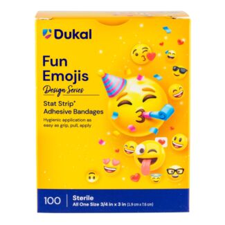 Emoji Bandages, 3/4" x 3", 100/Box