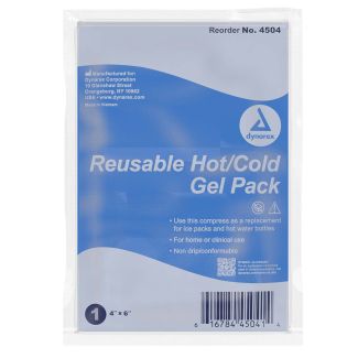Economy Reusable Hot & Cold Gel Pack, 4" X 6"