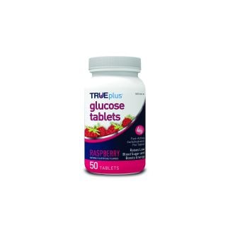 TruePlus® Glucose Tablets, Raspberry 50ct.