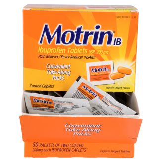 Motrin® IB Tablets 200 mg, 50 Packs of 2 per Box
