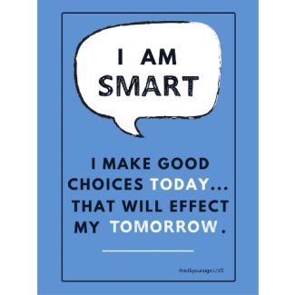 I Am Smart Poster, 11" x 17", Laminated