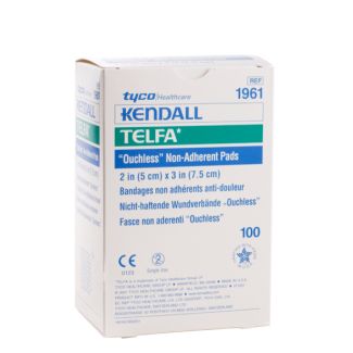 Kendall Sterile 2" x 3" Telfa Pads, 100/Box