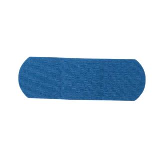 1" x 3" Blue Non-Metal Flexible Fabric Bandages, 1500/Case
