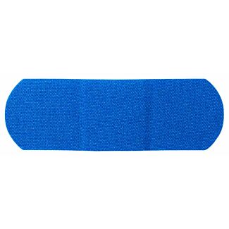 1" x 3" Blue Non-Metal Flexible Fabric Bandages, 1500/Case