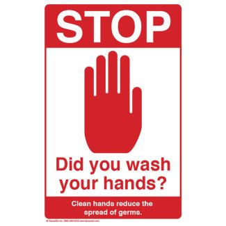 Stop! Did You Wash Your Hands? Poster, 11" x 17"