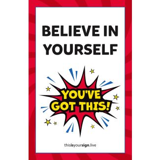 SuperYOU Series, Believe In Yourself, 11" x 17" Poster