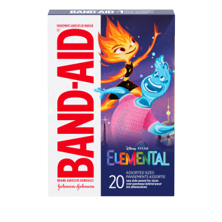 Band-Aid® Decorated Plastic Bandages, Elemental, 20/Box
