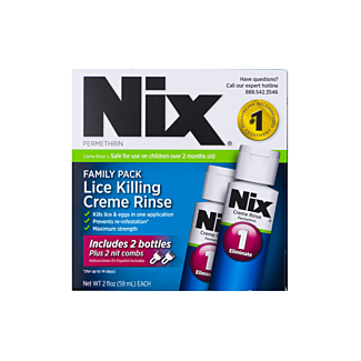 Nix Cream Rinse Lice Shampoo, 2 Oz. Bottle