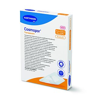 Hartmann Cosmopor® Transparent, 2" x 2.8", 5/Box
