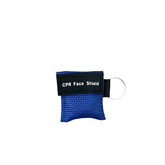 CPR Keychain Mask, Blue Woven Case