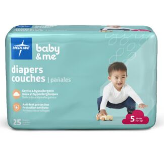 Economy Diapers, Size 5, 25 per pack