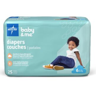 Economy Diapers, Size 6, 25 per pack